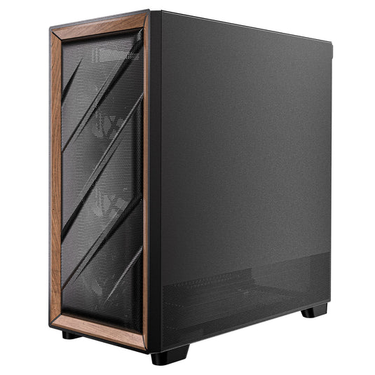 Antec flux midi tower behuizing (zwart | 2x usb-a | 1x usb-c | tempered glass)