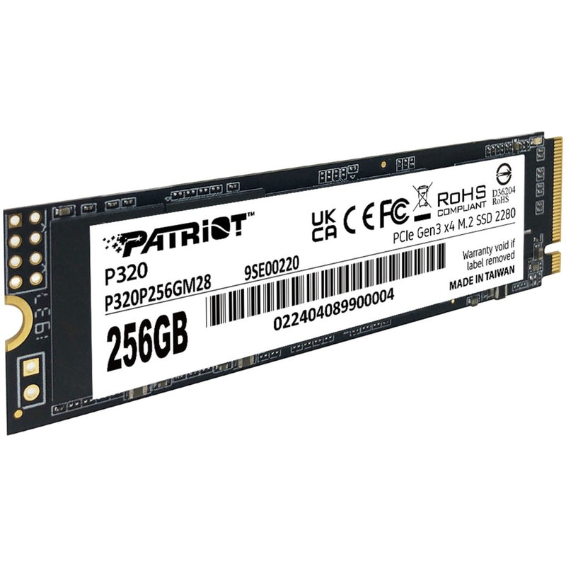Afbeelding laden in galerijviewer, Patriot p320 256gb ssd (pcie 3.0 x4, nvme 1.3, m.2 2280)
