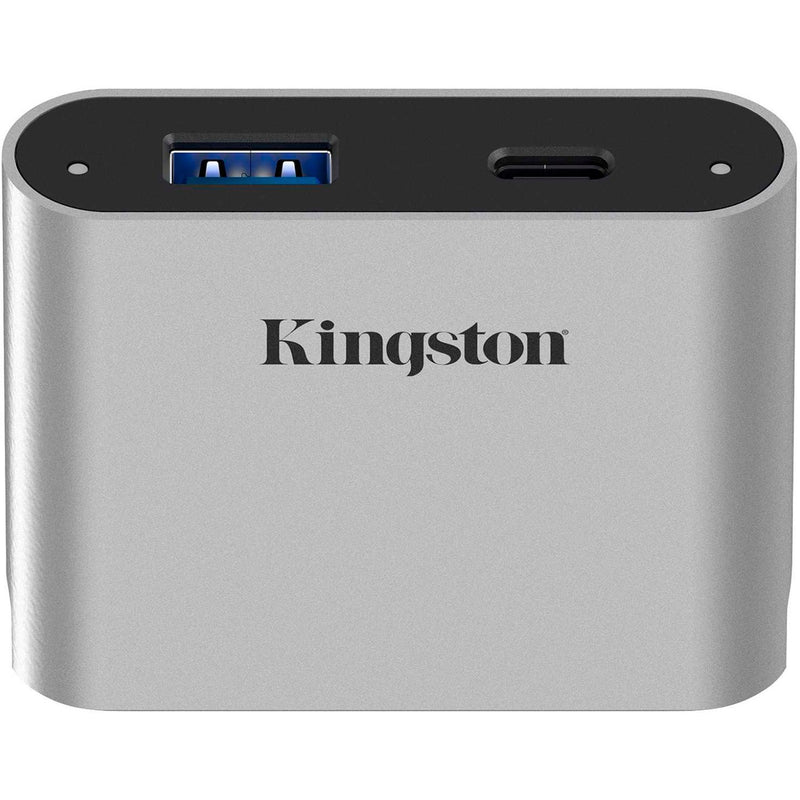 Afbeelding laden in galerijviewer, Kingston workflow usb minihub dockingstation (zilver zwart, usb-c, usb-a)
