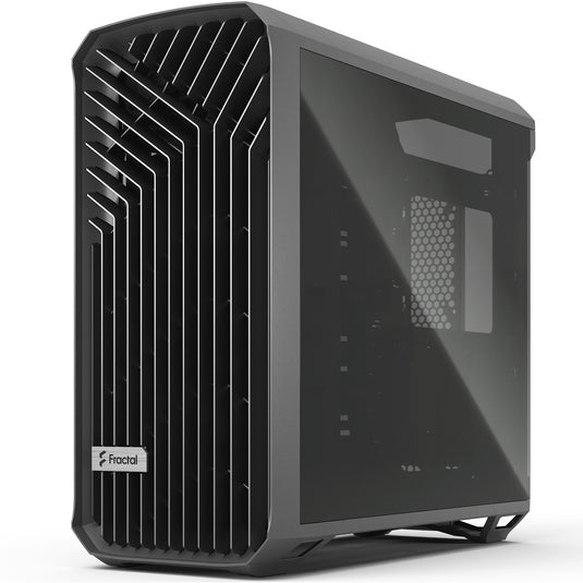 Fractal design torrent gray tg light tint midi tower behuizing (grijs | 2x usb-a | 1x usb-c | tempered glass)