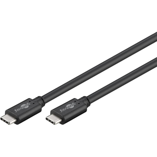 Goobay sync charge super speed usb-c kabel (zwart, 3 meter)