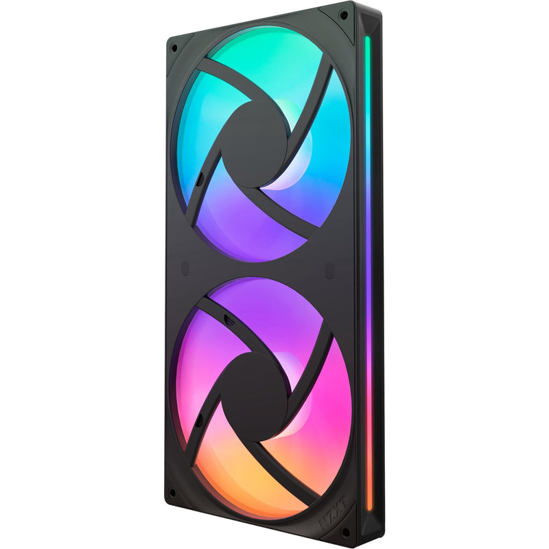 Afbeelding laden in galerijviewer, Nzxt f280 rgb core case fans (zwart, 2 stuks, 280 x 140 x 26 mm)
