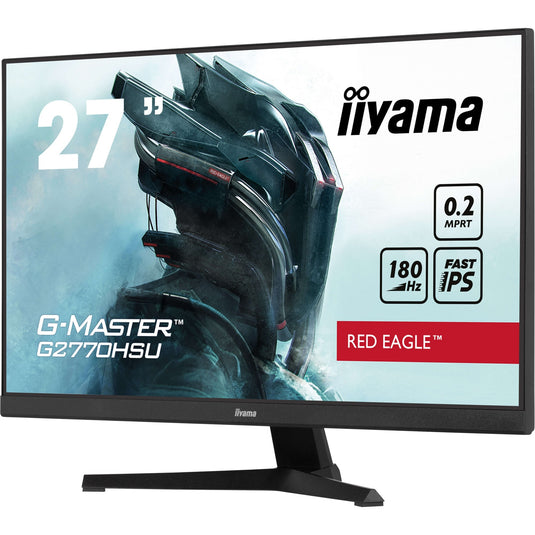 Iiyama g-master red eagle g2770hsu-b6 27 gaming monitor (zwart, hdmi, displayport, usb-a, usb-b, 180 hz)