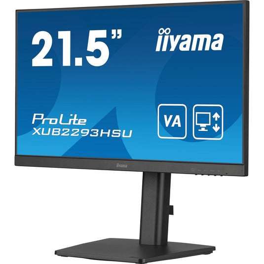 Iiyama prolite xub2293hsu-b7 21.5 monitor (zwart, hdmi, displayport, 2x usb-a, usb-b)