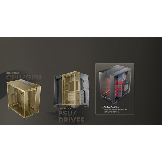 Antec c8 argb midi tower behuizing (zwart | 2x usb-a | 1x usb-c | tempered glass)