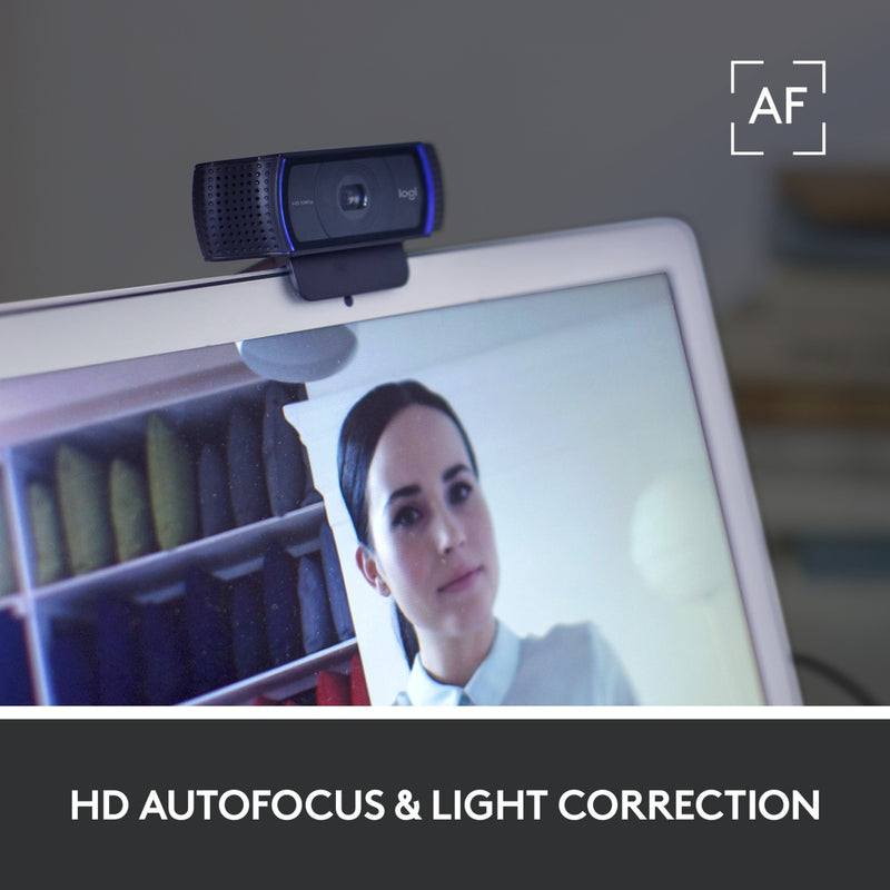 Afbeelding laden in galerijviewer, Logitech c920s pro hd webcam (zwart)
