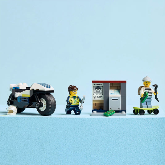 Lego ® city achtervolging op politiemotor - 60455