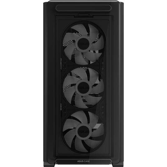 Asus a23 plus mini tower behuizing (zwart | 2x usb-a | 1x usb-c | rgb | tempered glass)