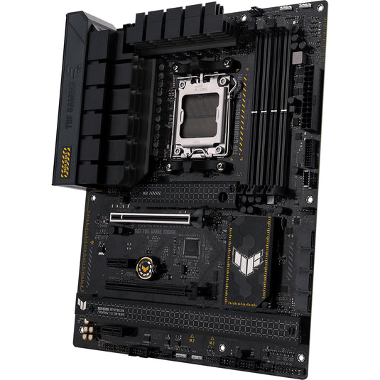 Asus tuf gaming b650-plus wifi socket am5 moederbord (zwart lichtoranje, raid, 2.5gb-lan, wi-fi 6, bt 5.2, sound, atx)