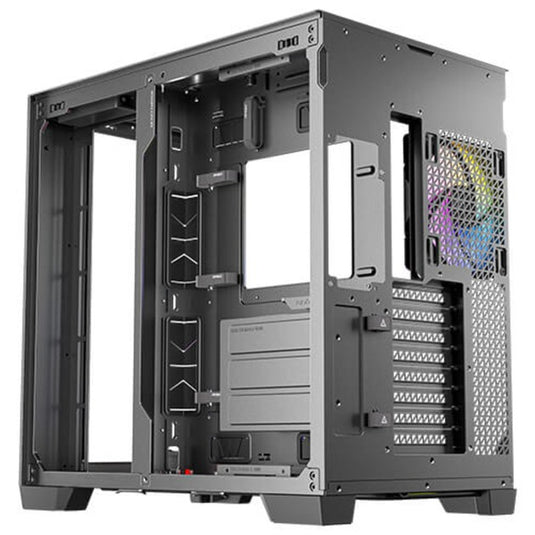Antec c8 argb midi tower behuizing (zwart | 2x usb-a | 1x usb-c | tempered glass)