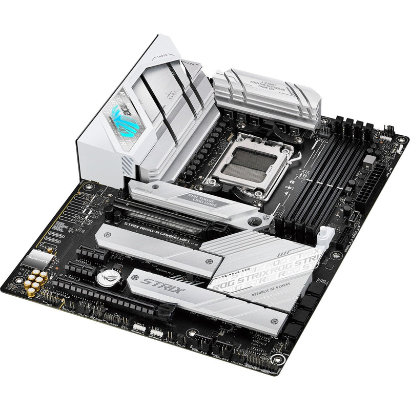 Afbeelding laden in galerijviewer, Asus rog strix b650-a gaming wifi socket am5 moederbord (zilver, raid, 2.5 gb-lan, wi-fi 6e, bt, sound, atx)
