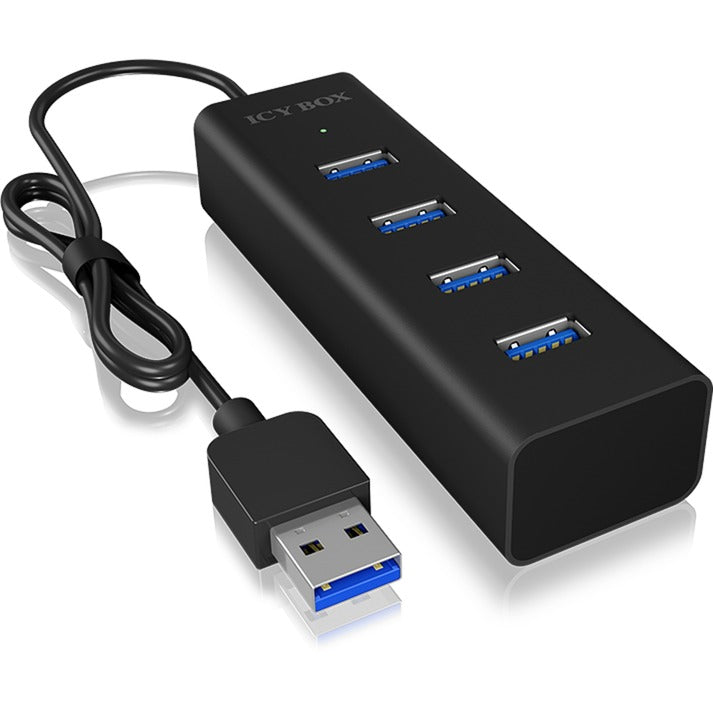 Afbeelding laden in galerijviewer, Icy box ib-hub1409-u3 4-port usb-hub (zwart)

