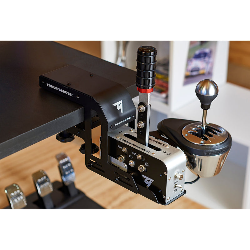 Afbeelding laden in galerijviewer, Thrustmaster tm racing clamp houder (zwart, voor tss handbrake th8a shifter)
