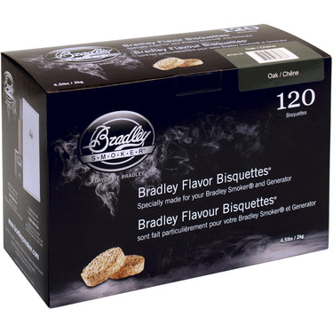 Bradley oak wood briketten rookhout (120 stuks)