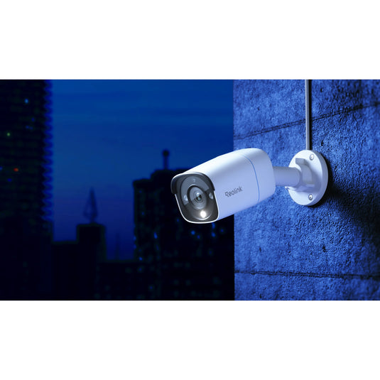 Reolink rp-pcb8m, slimme 4k 8mp poe-beveiligingscamera met ir- kleurennachtzicht (wit)