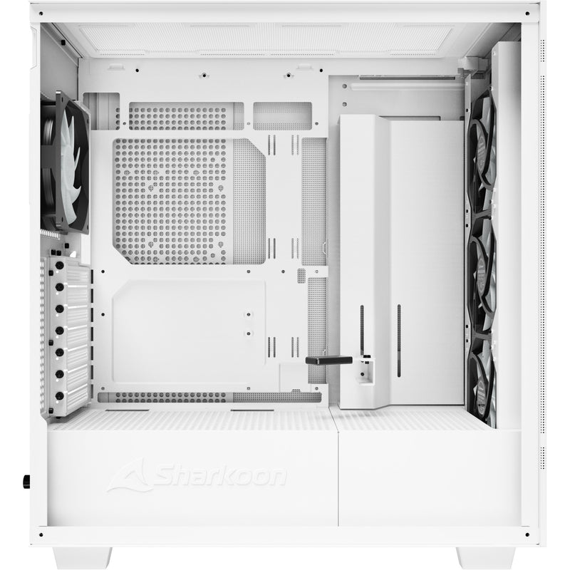 Afbeelding laden in galerijviewer, Sharkoon rebel c50 white rgb midi tower behuizing (wit | 2x usb-a | 1x usb-c | rgb | tempered glass)
