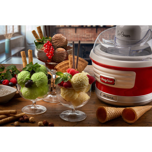 Ariete party time ijsmachine 0643 00 (rood wit)