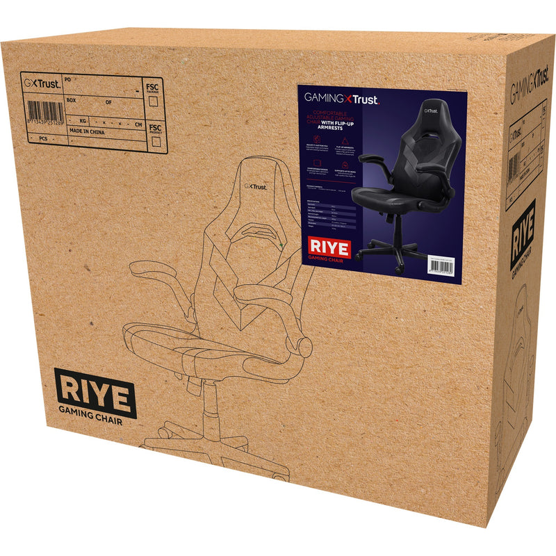 Afbeelding laden in galerijviewer, Trust gxt 703 riye gamingstoel (zwart)
