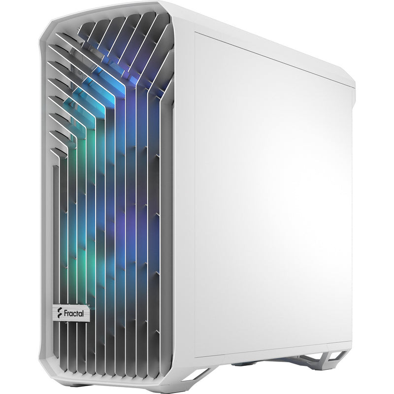 Afbeelding laden in galerijviewer, Fractal design torrent white rgb tg clear tint midi tower behuizing (wit | 2x usb-a | 1x usb-c | rgb | window)
