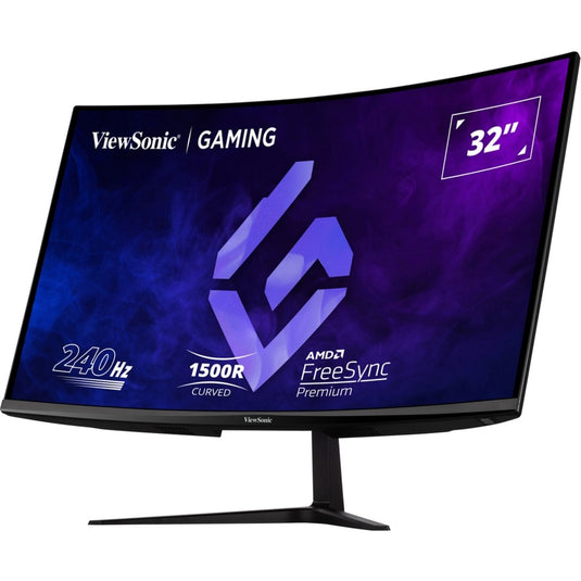 Viewsonic vx3219-pc-mhd 32 curved gaming monitor (zwart, 2x hdmi, 1x displayport, 240 hz)