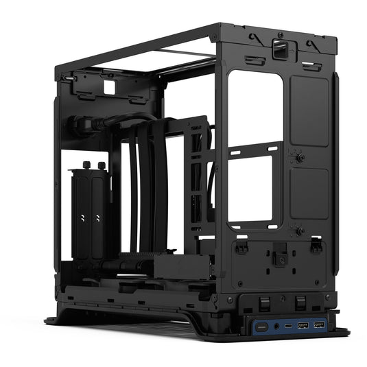 Fractal design era 2 midnight blue mini tower behuizing (donkerblauw | 2x usb-a | 1x usb-c)