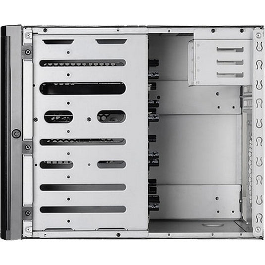 Silverstone sst-ds380b mini tower behuizing (zwart | 2x usb-a)