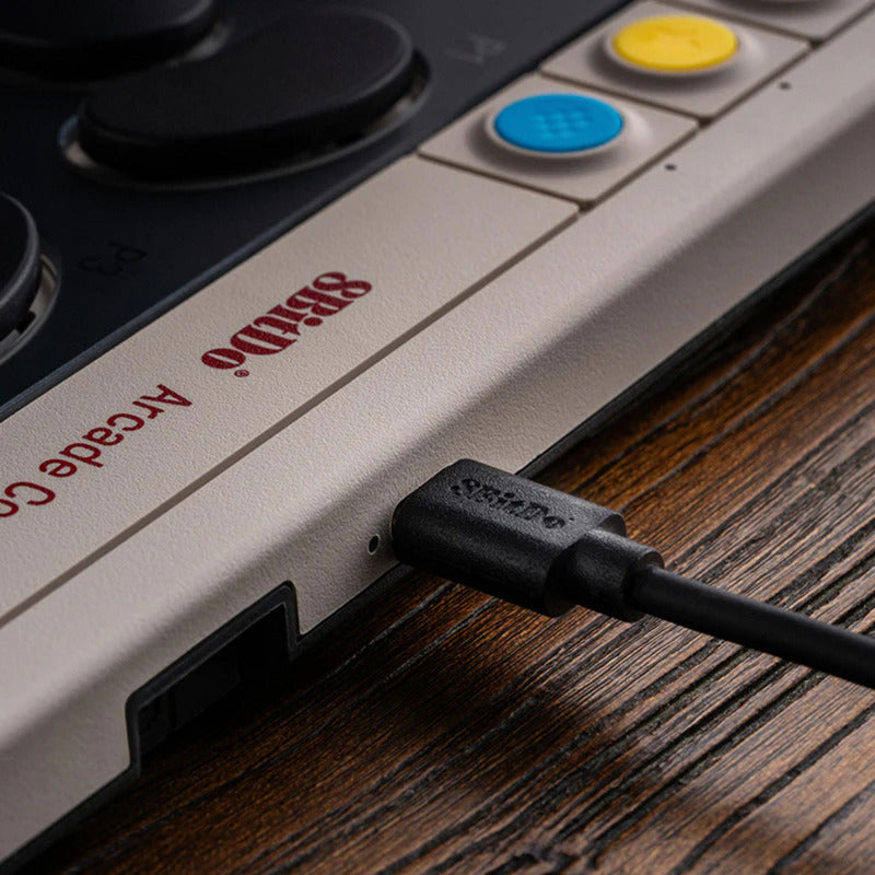 Afbeelding laden in galerijviewer, 8bitdo arcade controller (grijs rood, 2.4 ghz bluetooth usb, nintendo switch 1 + 2, pc)
