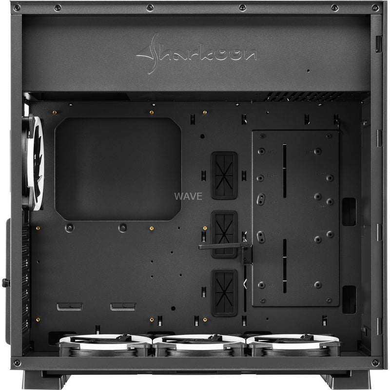 Afbeelding laden in galerijviewer, Sharkoon pure steel rgb midi tower behuizing (zwart | 2x usb-a | rgb | window)
