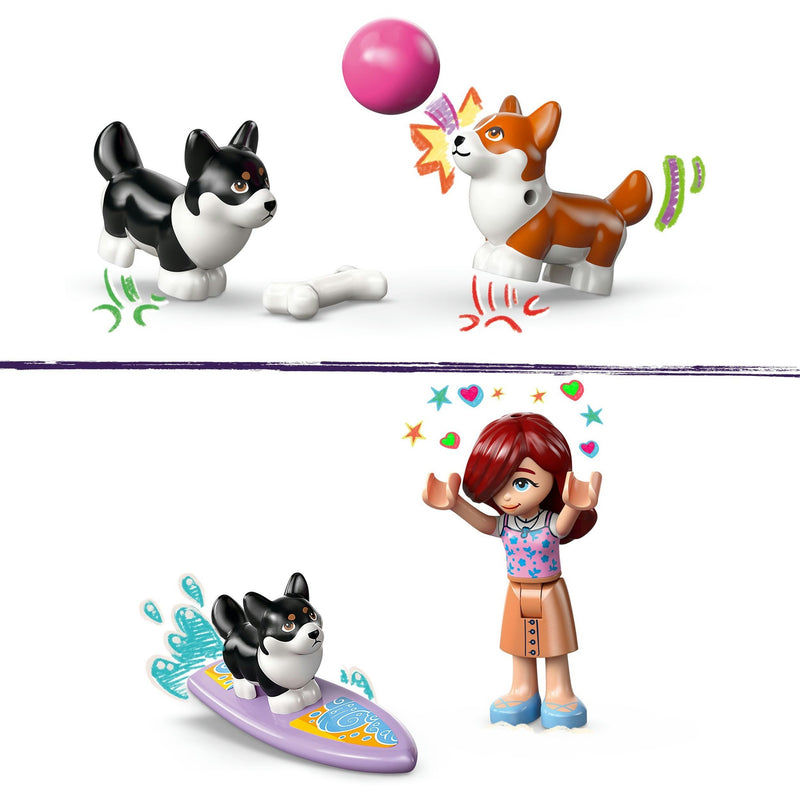 Afbeelding laden in galerijviewer, Lego friends - surf- en scooterplezier met de honden constructiespeelgoed (42641)
