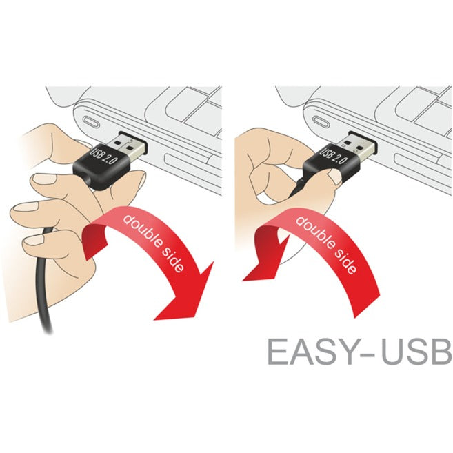 Afbeelding laden in galerijviewer, Delock usb2.0 a 90° > usb micro-b kabel (zwart, 5 meter)

