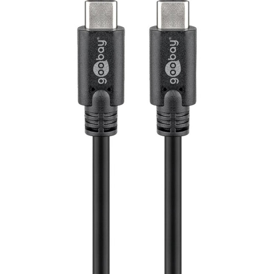 Goobay sync charge super speed usb-c kabel (zwart, 3 meter)
