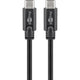 Goobay sync charge super speed usb-c kabel (zwart, 3 meter)