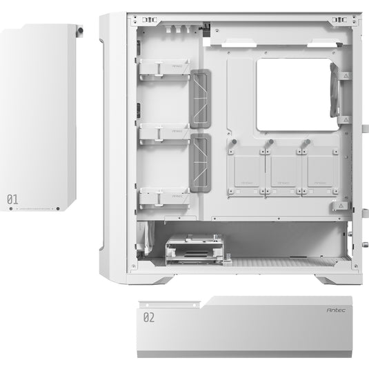Antec performance 1 ft big tower behuizing (wit | 2x usb-a | 1x usb-c | tempered glass)