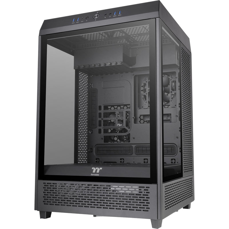 Afbeelding laden in galerijviewer, Thermaltake the tower 500 midi tower behuizing (zwart | 4x usb-a | 1x usb-c | tempered glass)
