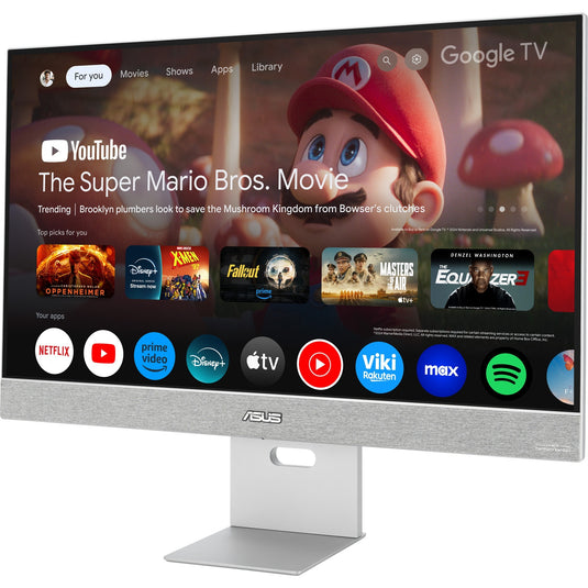 Asus zenscreen smart ms27uc 27 4k uhd monitor (grijs, displayport, hdmi, usb-c, audio, wlan, android 11)