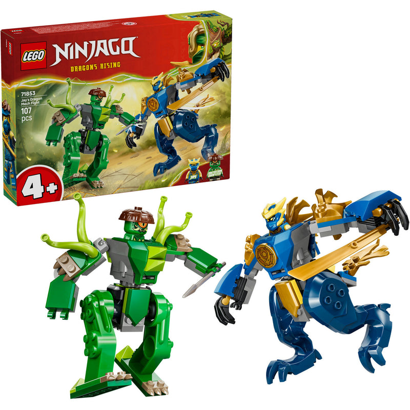 Afbeelding laden in galerijviewer, Lego ® ninjago® - jay's drakenmechastrijd - speelgoedmecha - speelset met 2 minifiguren - 71853
