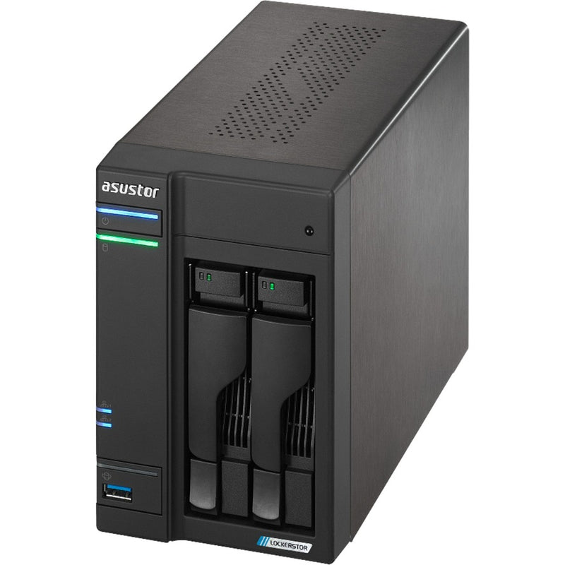 Afbeelding laden in galerijviewer, Asustor lockerstor 2 as6702t nas (zwart, 2x lan, hdmi, usb)
