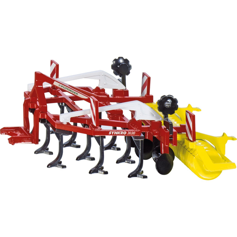 Afbeelding laden in galerijviewer, Siku farmer - pöttinger-cultivator synkro modelvoertuig (schaal 1:32)
