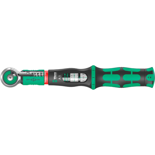 Wera safe-torque a 1 shk set 1 draaimomentsleutel (zwart groen, 1 4 vierkant, 2-12 nm, 20‑delig)