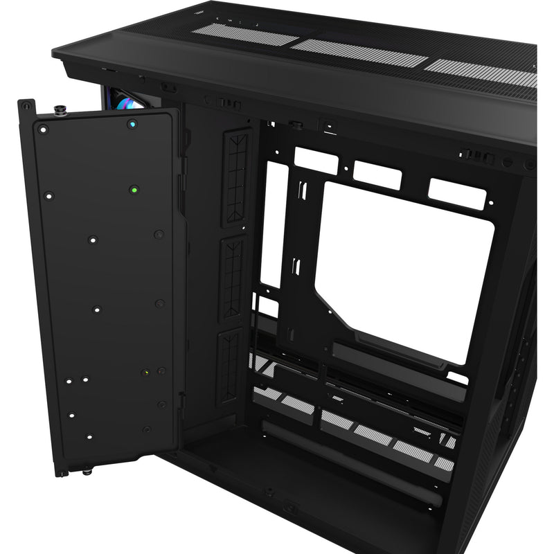 Afbeelding laden in galerijviewer, Thermaltake view 380 xl ws argb midi tower behuizing (zwart houtkleur | 2x usb-a | 1x usb-c | rgb | tempered glass)

