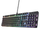 Trust gxt 871 zora mechanisch gaming toetsenbord (zwart, us lay-out (qwerty), huano red, 100%, rgb)