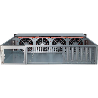 Inter-tech ipc 2u-20255 rack behuizing (zwart | 2x usb-a)