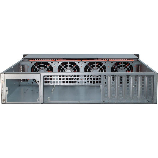 Inter-tech ipc 2u-20255 rack behuizing (zwart | 2x usb-a)