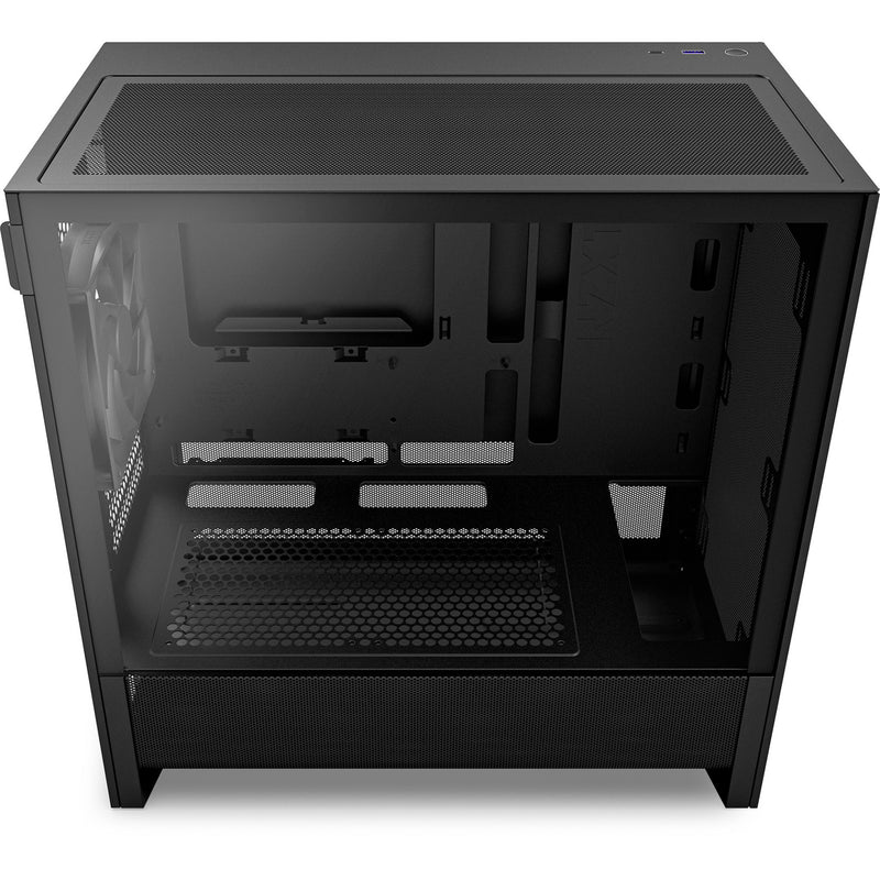 Afbeelding laden in galerijviewer, Nzxt h3 flow midi tower behuizing (zwart (mat) | 1x usb-a | 1x usb-c | tempered glass)
