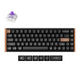 Keychron k6 he-f1 rgb mechanisch toetsenbord (zwart, us lay-out (qwerty), gateron double-rail magnetic nebula, 65%, rgb leds, osa double-shot pbt, hot swap, usb-c | 2.4 ghz | bluetooth 5.1)