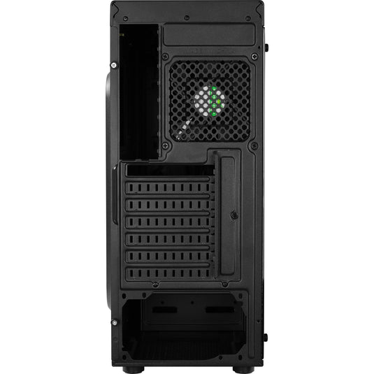 Aerocool bolt midi tower behuizing (zwart | 3x usb-a | rgb | window)