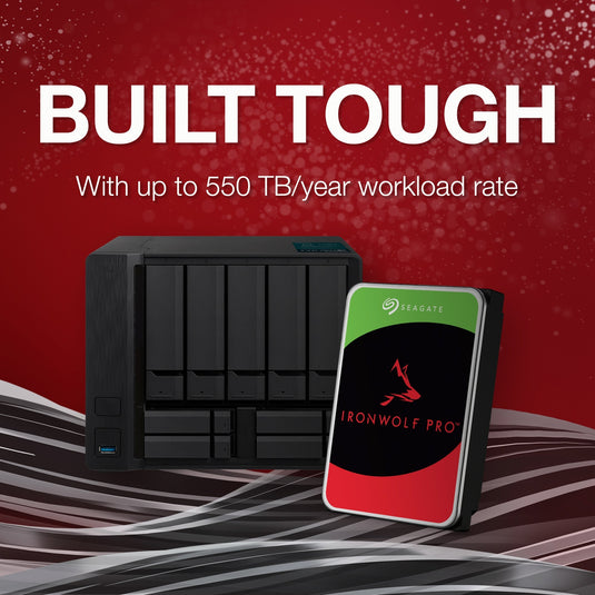 Seagate ironwolf pro 20 tb harde schijf (st20000nt001, sata 600, 24 7)