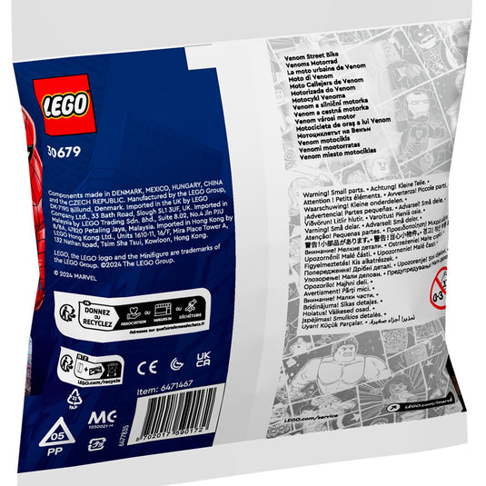Lego marvel - venom straatmotor constructiespeelgoed (30679)