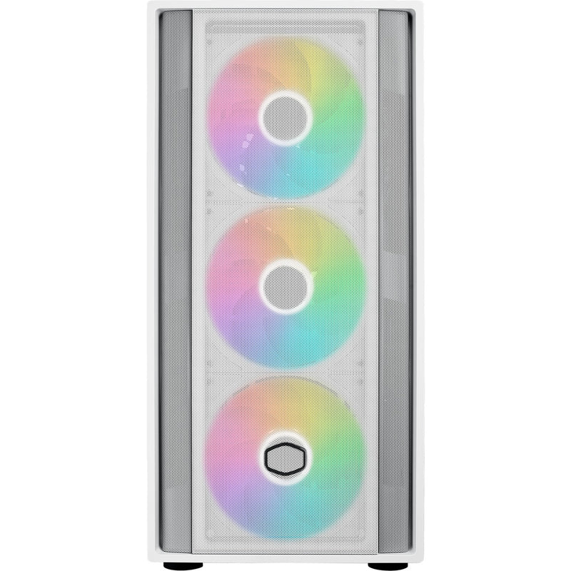 Afbeelding laden in galerijviewer, Cooler master masterbox 600 midi tower behuizing (wit | 2x usb-a | 1x usb-c | rgb | tempered glass)
