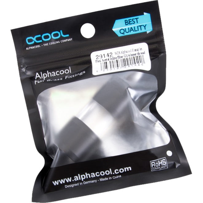 Afbeelding laden in galerijviewer, Alphacool eiszapfen acryl acetal inline filter g1 4 inner thread (zwart transparant)
